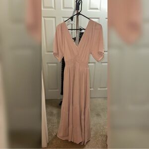 Elegant Pink Maxi Dress NWOT